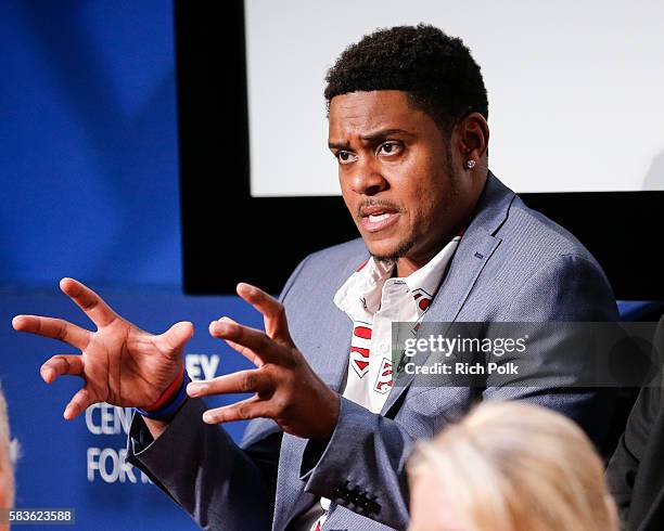 Actor Pooch Hall on stage at PaleyLive - An Evening With "Ray Donovan" at The Paley Center for Media on July 26, 2016 in Beverly Hills, California.