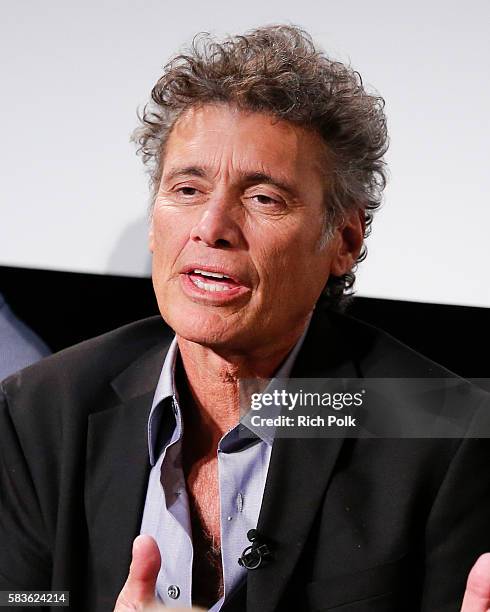 Actor Steven Bauer speaks on stage at PaleyLive - An Evening With "Ray Donovan" at The Paley Center for Media on July 26, 2016 in Beverly Hills,...