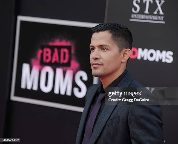 Actor Jay Hernandez arrives at the premiere of STX Entertainment's "Bad Moms" at Mann Village Theatre on July 26, 2016 in Westwood, California.