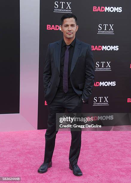 Actor Jay Hernandez arrives at the premiere of STX Entertainment's "Bad Moms" at Mann Village Theatre on July 26, 2016 in Westwood, California.