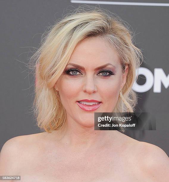 Actress Elaine Hendrix arrives at the Los Angeles Premiere "Bad Moms" at Mann Village Theatre on July 26, 2016 in Westwood, California.