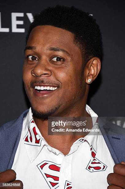 Actor Pooch Hall arrives at the PaleyLive LA: An Evening With "Ray Donovan" event at The Paley Center for Media on July 26, 2016 in Beverly Hills,...