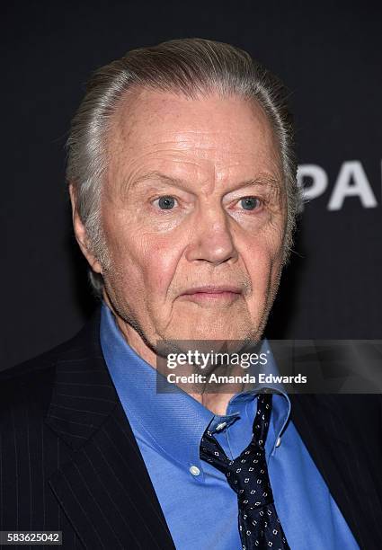 Actor Jon Voight arrives at the PaleyLive LA: An Evening With "Ray Donovan" event at The Paley Center for Media on July 26, 2016 in Beverly Hills,...