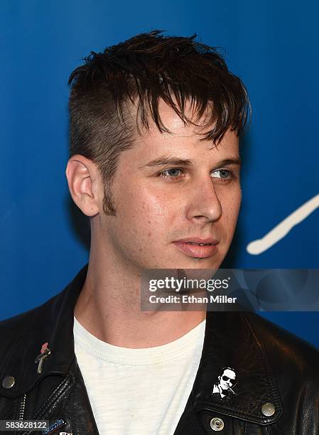 Frontman Mark Foster of Foster The People attends the 10th anniversary celebration of "The Beatles LOVE by Cirque du Soleil" at The Mirage Hotel &...