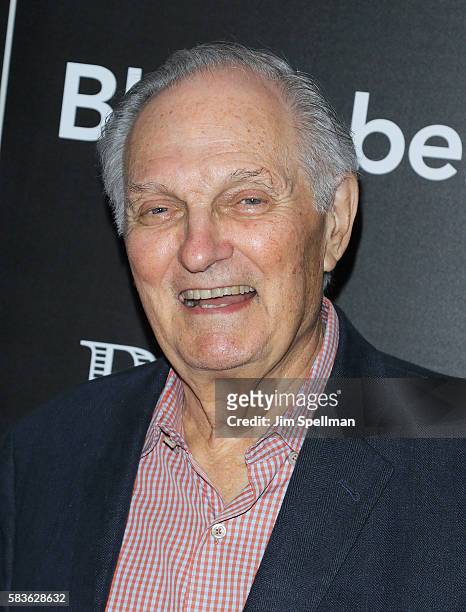 Actor Alan Alda attends the screening of Sony Pictures Classics' "Equity" hosted by The Cinema Society with Bloomberg & Thomas Pink at Museum of...