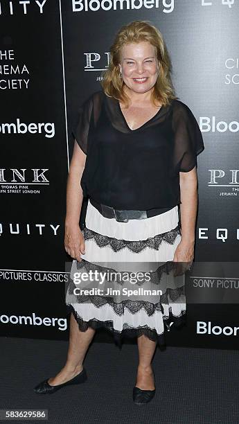 Actress Catherine Curtin attends the screening of Sony Pictures Classics' "Equity" hosted by The Cinema Society with Bloomberg & Thomas Pink at...