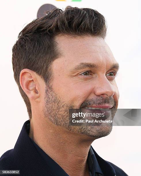 Personality / Producer Ryan Seacrest attends NBC's Olympics Social Opening Ceremony at The Jonathan Beach Club on July 26, 2016 in Santa Monica,...