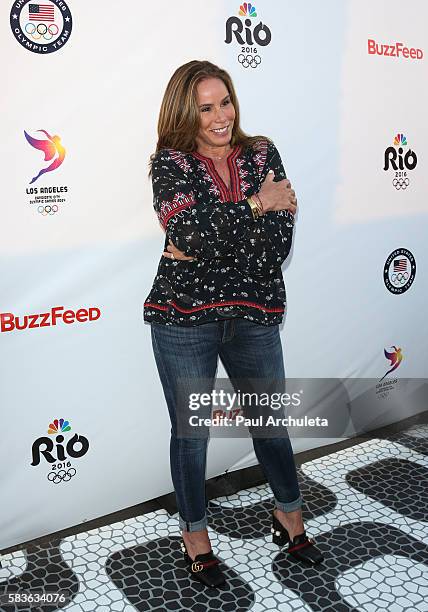 Personality Melissa Rivers attends NBC's Olympics Social Opening Ceremony at The Jonathan Beach Club on July 26, 2016 in Santa Monica, California.