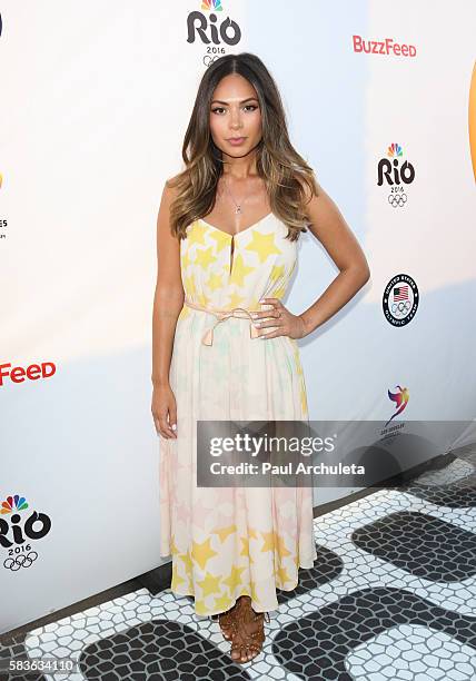 Youtube Personality Marianna Hewitt attends NBC's Olympics Social Opening Ceremony at The Jonathan Beach Club on July 26, 2016 in Santa Monica,...