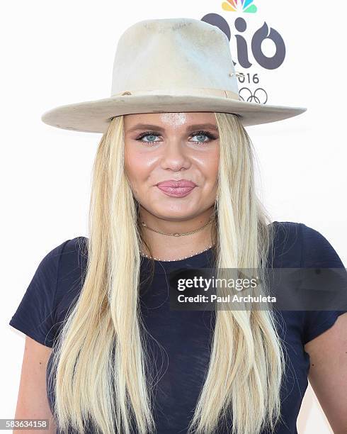 Actress Alli Simpson attends NBC's Olympics Social Opening Ceremony at The Jonathan Beach Club on July 26, 2016 in Santa Monica, California.