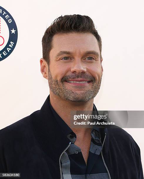 Personality / Producer Ryan Seacrest attends NBC's Olympics Social Opening Ceremony at The Jonathan Beach Club on July 26, 2016 in Santa Monica,...