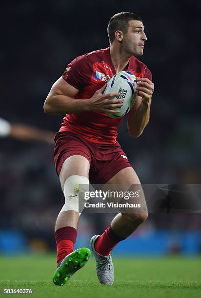 Jonny May of England during the Rugby World Cup 2015 Group A match between England and Fiji at Twickenham Stadium in London, UK. Photo:...