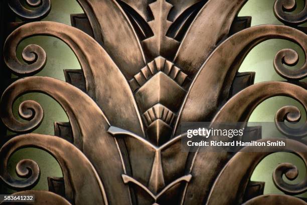 ornamental metalwork with scroll motifs - metalwork stock-fotos und bilder