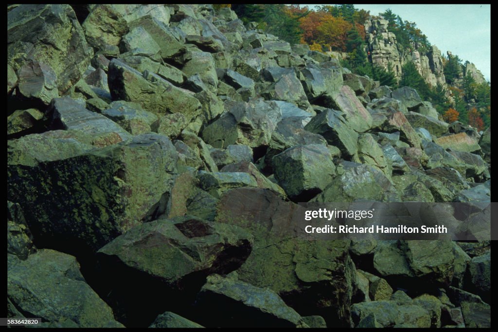 Gneiss Rocks Cover Hillside