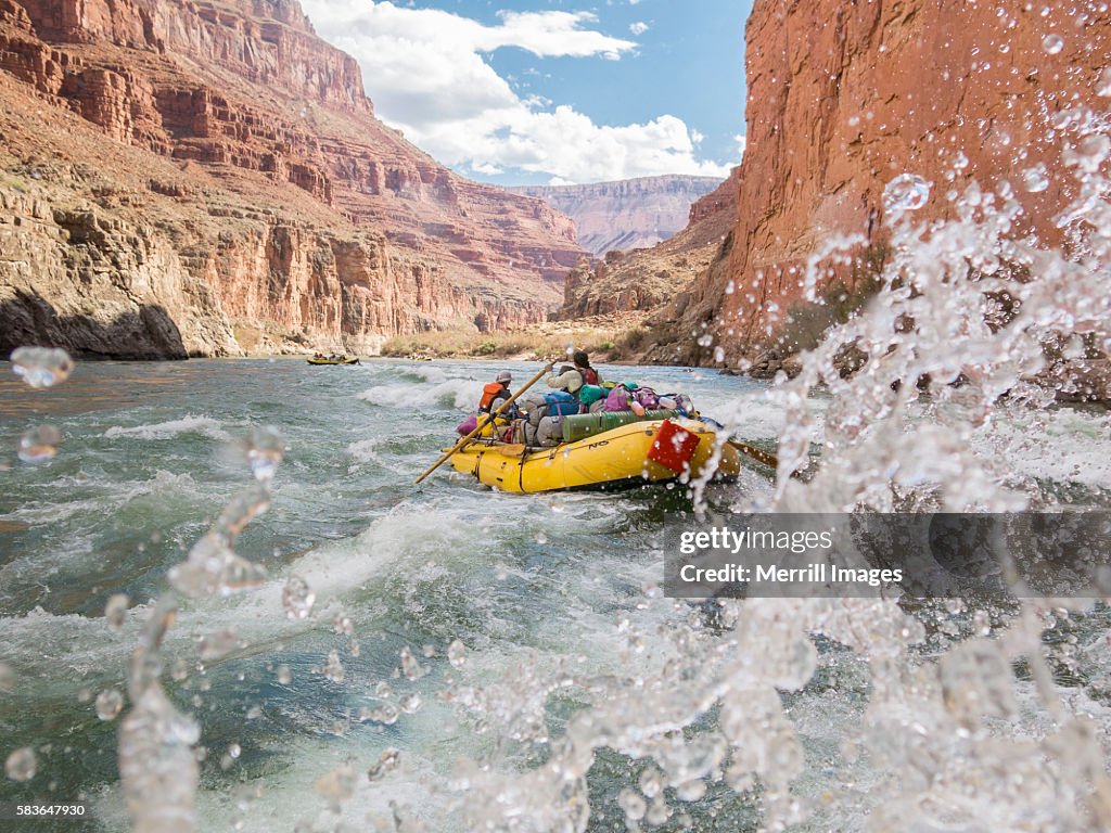 Paddle raft on Colorado River, Grand Canyon