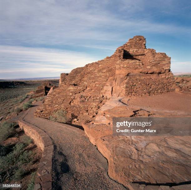 wupatki pueblo, arizona - sinagua stock pictures, royalty-free photos & images