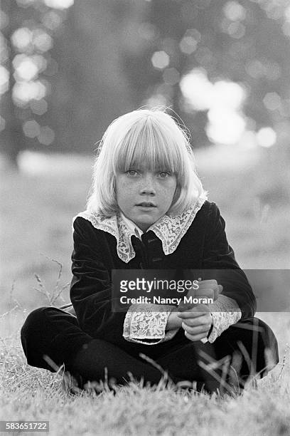 American actor Rick Schroder on the set of Little Lord Fauntleroy, directed by British Jack Gold.