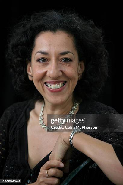 British author Andrea Levy, is pictured at the Edinburgh International Book Festival prior to talking about her novel "Small Island," winner of the...
