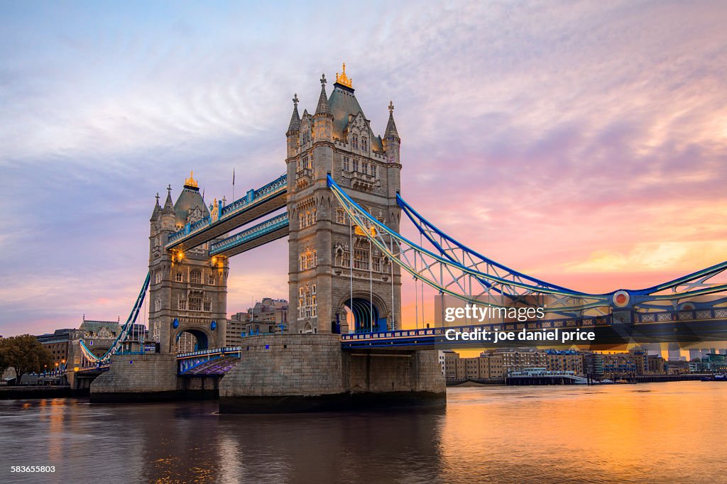 Sunrise, Tower Bridge, River Thames, London