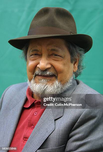 Veteran Trinidadian author, V.S. Naipaul, pictured at the Edinburgh International Book Festival where he gave a preview on his latest novel, 'Half a...