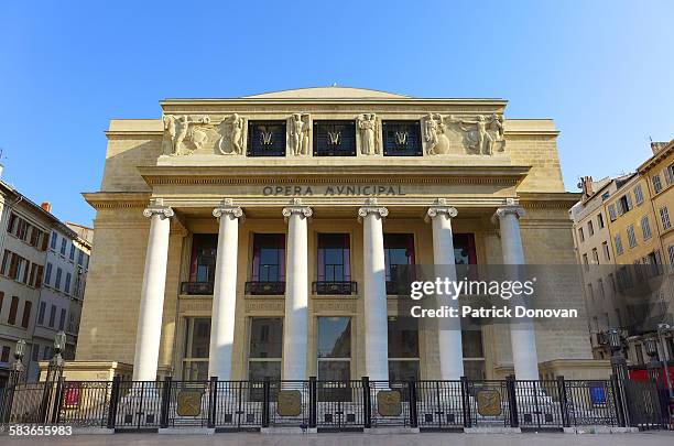 opera house, marseille, france - opéra photos et images de collection