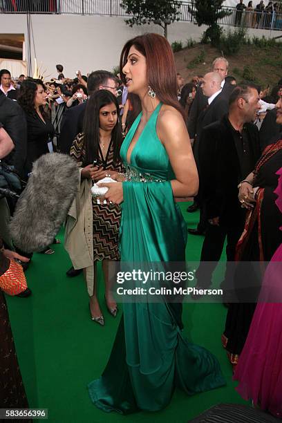 Indian actress and model Shilpa Shetty arriving at the International Indian Film Academy Awards ceremony at the Hallam Arena in Sheffield for the...