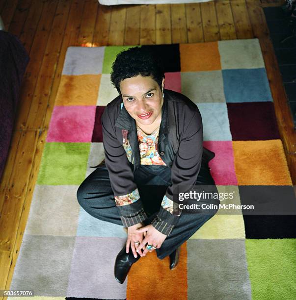 Writer and poet Jackie Kay, photographed at her home in Manchester, England. Jackie Kay is a Nigerian-born Scot who has published several volumes of...