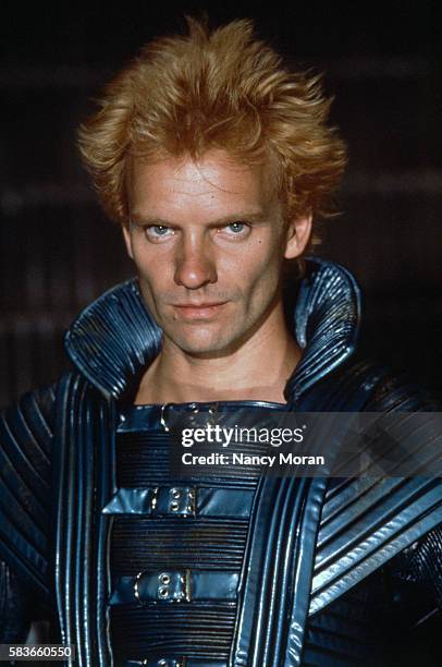 British actor and singer Sting on the set of Dune, directed and written by David Lynch.