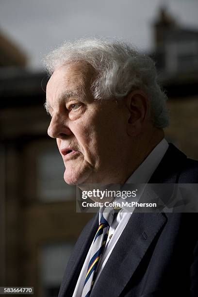 Veteran British Labour party parliamentarian Tam Dalyell, pictured at the Edinburgh International Book Festival where he talked about his career in...