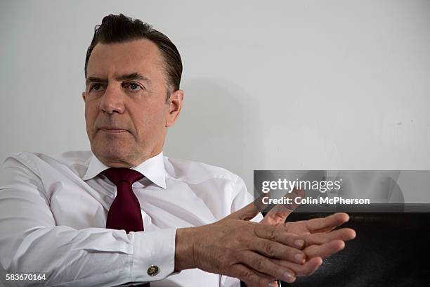 Scottish entrepreneur, philanthropist, author and television personality, Duncan Bannatyne, pictured during a break in recording in Manchester. His...