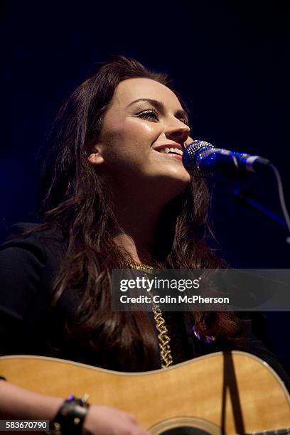 Scottish Amy Macdonald appearing at A Night for Scotland, a concert at the Usher Hall, Edinburgh staged by supporters of Scottish independence. The...