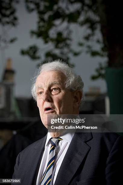 Veteran British Labour party parliamentarian Tam Dalyell, pictured at the Edinburgh International Book Festival where he talked about his career in...