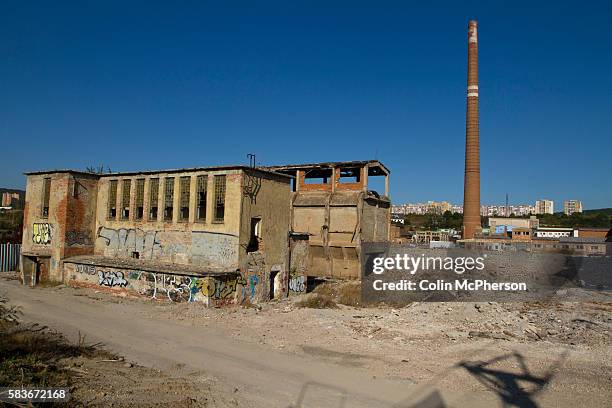 Derelict factory site in the city of Kosice, in the Slovak Republic. The city, which lies in eastern Slovakia is the country's second largest after...