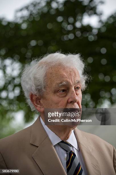 Veteran British Labour Party politician and parliamentarian Tam Dalyell, pictured at the Edinburgh International Book Festival where he talked about...