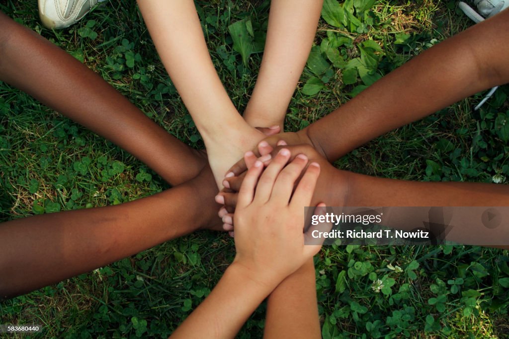 Hands of Children Playing Game