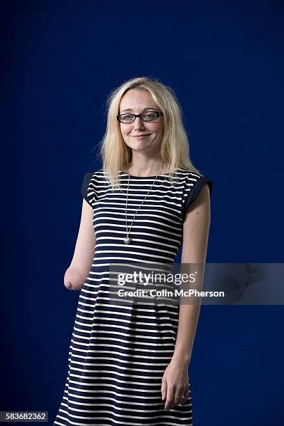 British children's television presenter and playwright Cerrie Burnell pictured at the Edinburgh International Book Festival where she read from her...