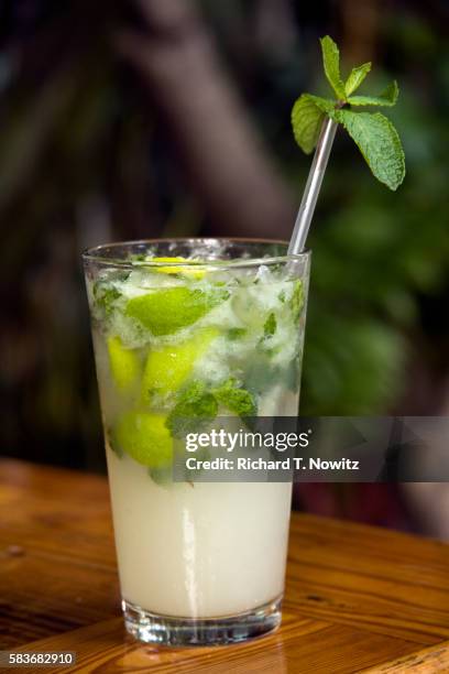 mojito at blue heaven restaurant in key west - mojito fotografías e imágenes de stock