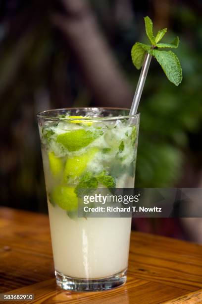 mojito at blue heaven restaurant in key west - mojito stock pictures, royalty-free photos & images