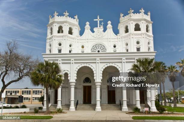 sacred heart catholic church - sacred heart galveston stock pictures, royalty-free photos & images