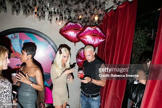 Philippe and David Blond at the afterparty for the premiere of "Absolutely Fabulous: The Movie" at Gramercy Park Hotel in New York, NY on July 18,...