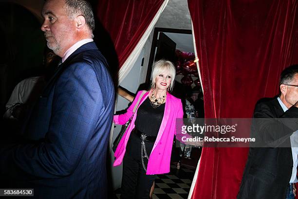 Joanna Lumley at the afterparty for the premiere of "Absolutely Fabulous: The Movie" at Gramercy Park Hotel in New York, NY on July 18, 2016.