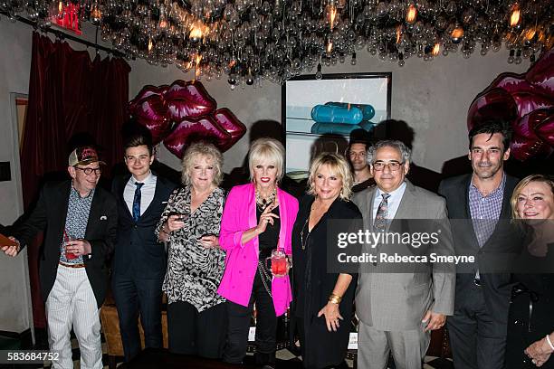 Producer Jon Plowman, Chris Colfer, Director Mandie Fletcher, Joanna Lumley, Jennifer Saunders, Steve Gilula, Jon Hamm, and Nancy Utley at the...