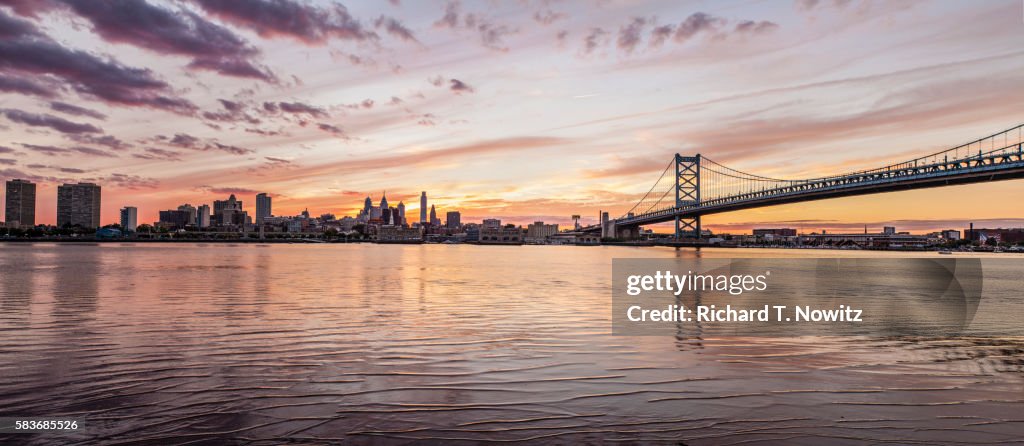 Sunset over Philadelphia