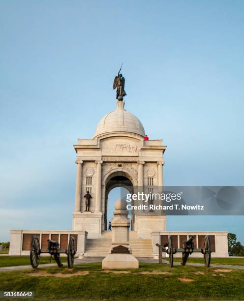 pennsylvania state memorial. - battle of gettysburg stockfoto's en -beelden