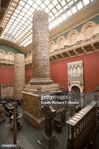 cast courts, victoria and albert museum, london - victoria and albert museum london stock pictures, royalty-free photos & images