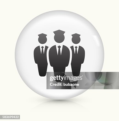 Flight Attendants icon on white round vector button Flight Attendants icon on white round vector button