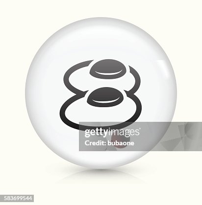 Eggs icon on white round vector button Eggs icon on white round vector button
