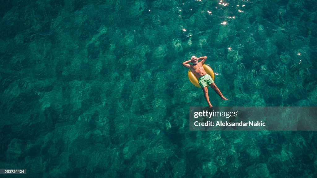 Relaxing in the sea