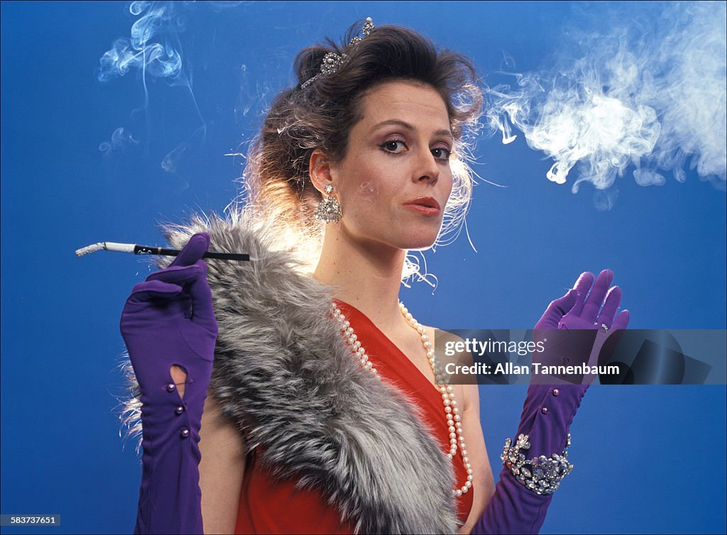 Hollywood Star Sigourney Weaver In Costume For 'Lusitania'