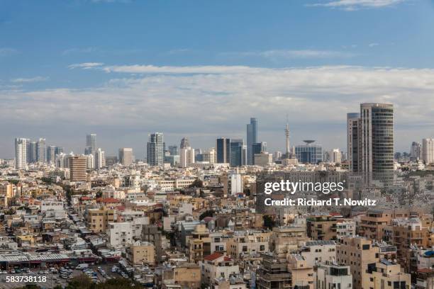 tel aviv building boom - tel aviv stock pictures, royalty-free photos & images